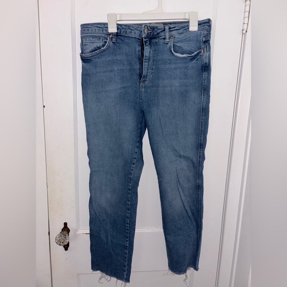 Free People Light Blue Straight Leg Jeans